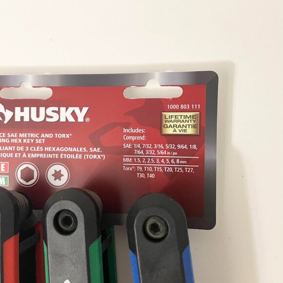 Folding Hex Allen Key Torx Set SAE/Metric Hand Tool Assortment Fold-up - Picture 3 of 13